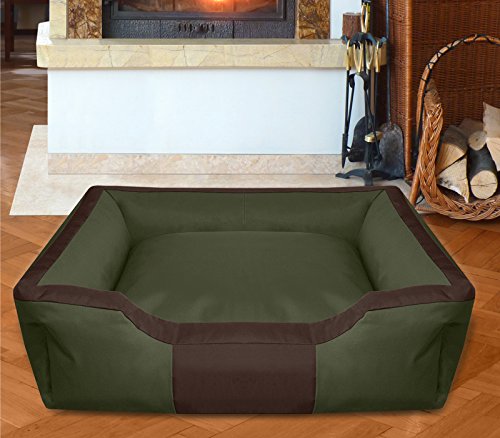 BedDog® Bruno Verde/Negro XXXL Aprox. 150x110cm colchón para Perro, 15 Colores, Cama para Perro, sofá para Perro, Cesta para Perro