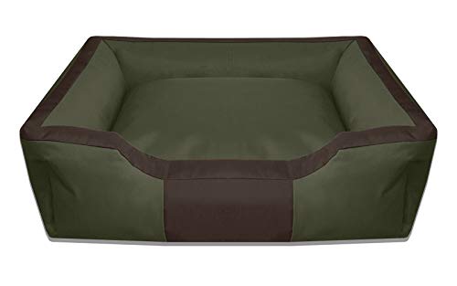 BedDog® Bruno Verde/Negro XXXL Aprox. 150x110cm colchón para Perro, 15 Colores, Cama para Perro, sofá para Perro, Cesta para Perro