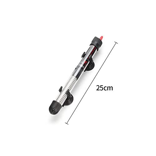 Bekasa Calentador de acuario, cristal grueso, regulador de temperatura ajustable, calentador de acuario, calentador tropical para acuario, mantiene la temperatura estable para tortugas Betta (100 W)