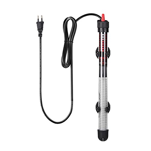 Bekasa Calentador de acuario, cristal grueso, regulador de temperatura ajustable, calentador de acuario, calentador tropical para acuario, mantiene la temperatura estable para tortugas Betta (100 W)