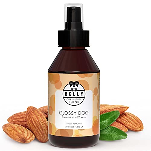 Belly Spray Acondicionador Perro con Aceite Almendras Dulces - Acción Hidratante y Desenredante Pelo Perros - Suavizante Perro, Efecto No Graso - Acondicionador para Perros Pelo Largo y Corto, 250ml