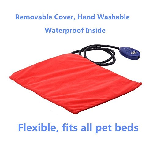 Berocia cama perro mediano gato mascota colchoneta manta Cojín de calefacción Cama eléctrica animal antiarañazos manta electrica Protección de sobrecalentamiento (Medio 30 x 40 cm)
