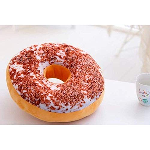 Bigbarry Cómodo 40cm tiramisú Lindo Regalo de cumpleaños Almohada Juguete de Peluche Postre rosquilla Natural