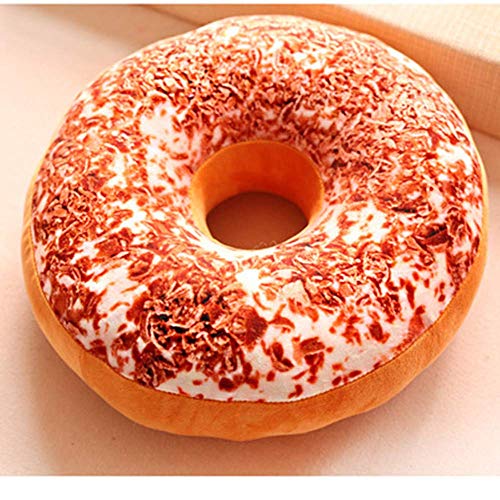 Bigbarry Cómodo 40cm tiramisú Lindo Regalo de cumpleaños Almohada Juguete de Peluche Postre rosquilla Natural