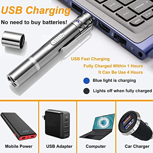 BiuCat C4 - Juguetes para Gatos 7 en 1, con Puntero LED con Puerto USB Integrado Recargable para Tus Animales domésticos