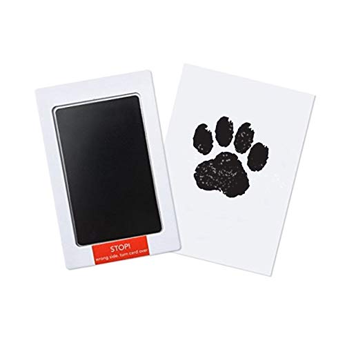 BLENGA Kits de almohadillas de impresión de huella de perro para gatos y perros, kits de tinta para huellas de huellas de bebé, regalos no tóxicos seguros para bebés y mascotas (BK)