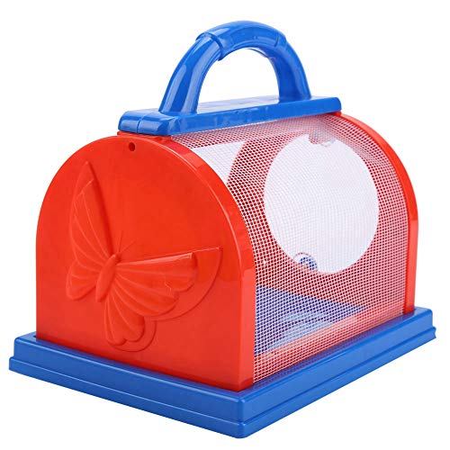 Bnineteenteam El Estuche para Insectos, el Kit de Captura de Insectos, atrapa a los Insectos con Lupa y Pinzas para niños Mayores de 3 años (红蓝)