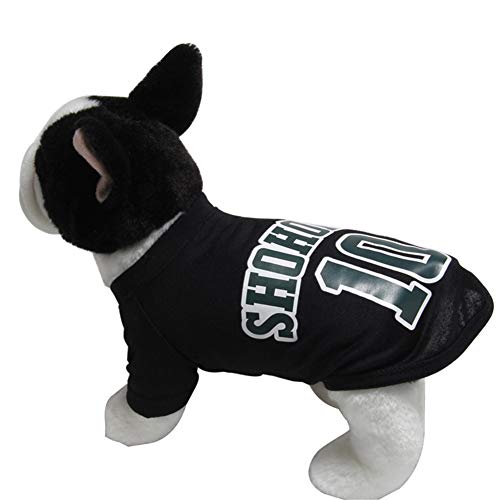 BNLINI Verano Ropa para Perros Chaleco Perro Verano Abrigo de Perro Doggy Abrigos Cachorro Abrigo Ropa de Perro para el Verano Ropa para Perros pequeños Black 1,Large
