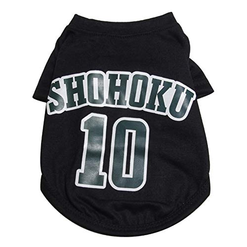 BNLINI Verano Ropa para Perros Chaleco Perro Verano Abrigo de Perro Doggy Abrigos Cachorro Abrigo Ropa de Perro para el Verano Ropa para Perros pequeños Black 1,Large