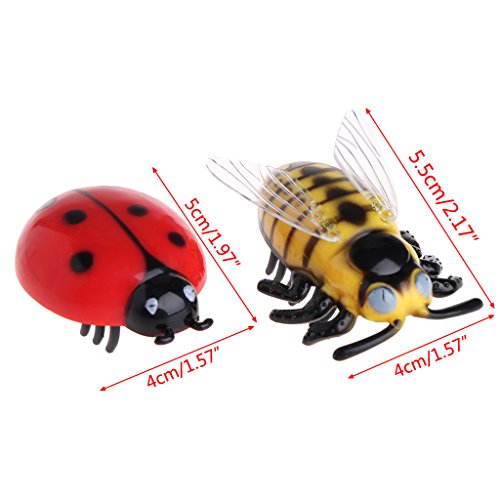 BOBEINI Cat Toys Teaser Interactive Pet Beetle Cicada Auto Electric Walking Insecto Mini