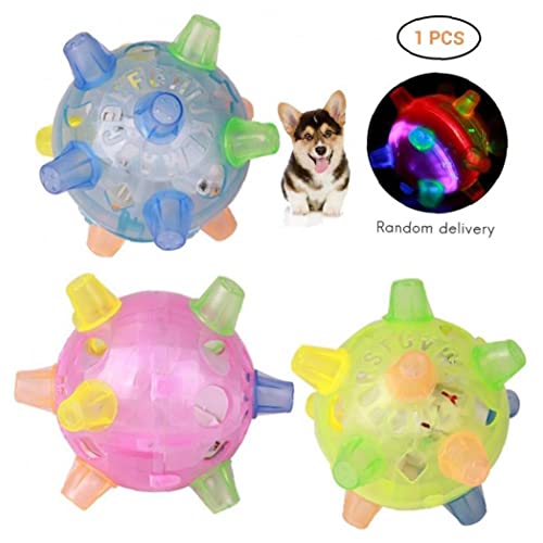 Bola De Activación De Salto Para Perros, Pelota De Mascotas De Música Intermitente, Iluminación Para Rebotar Juguete Para Perros Jugando Corriendo, Juguetes Para Perros Aire Libre Para Exteriores,