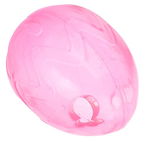 Bola dispensadora de alimentos para gatos ecológicos Juguete de comida lenta para mascotas (rosa roja)