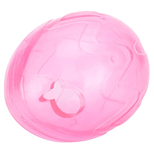 Bola dispensadora de alimentos para gatos ecológicos Juguete de comida lenta para mascotas (rosa roja)