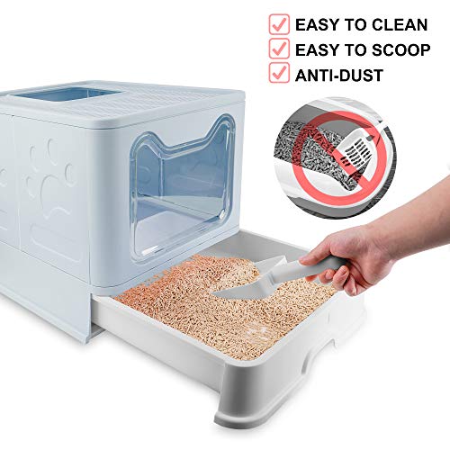 Bolux Caja de arena plegable para gatos