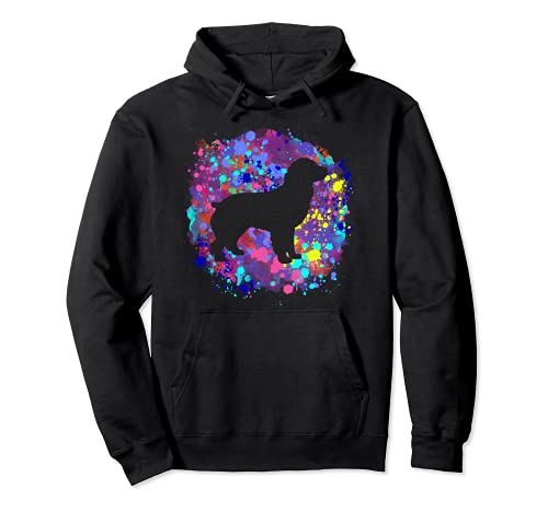 Boykin Spaniel - Amante de perros, diseño de silueta de acuarela rosa Sudadera con Capucha