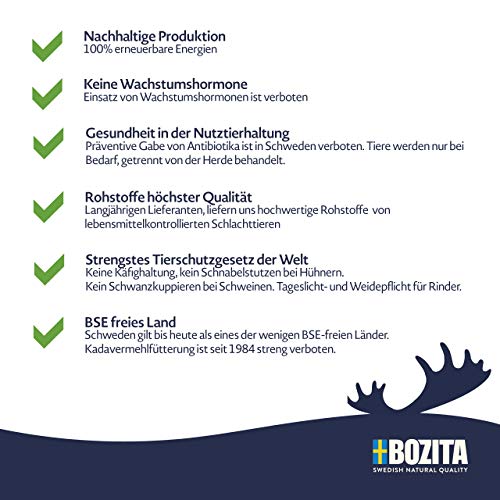 BOZITA Comida Original para Perros, 12 kg, alimento seco producido de Manera sostenible para Perros Adultos