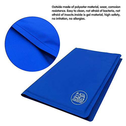 Bravpet Alfombra Refrescante , Relleno Autorefrigerante para mascotas, Comodidad para Perros y Gatos (L)