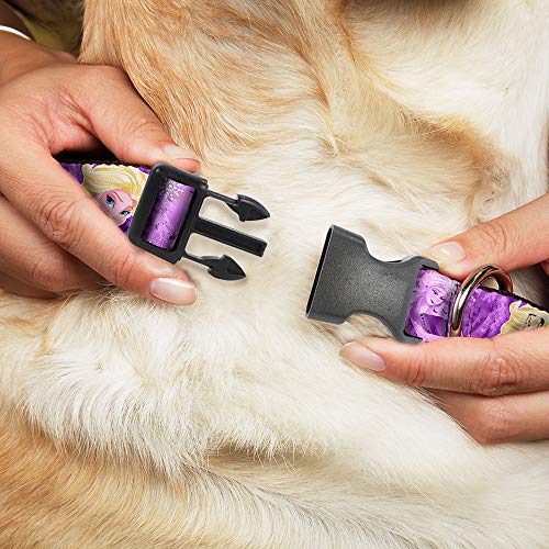 Buckle Down Frozen Anna/Elsa/Olaf Poses/Escenas Morado plástico Clip Collar