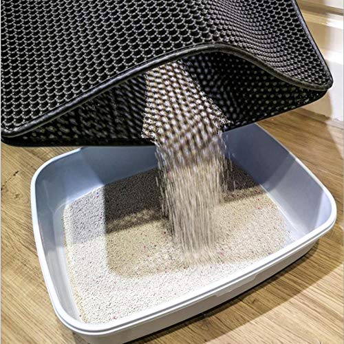 Buena Venta Alfombrilla Para Gatos Impermeable Para Mascotas Trampa De Arena Para Gatos De Doble Capa Almohadilla Para Alfombrilla Para Mascotas Parte Inferior Alfombrilla Para Arena Para Gatos