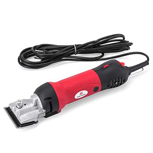 BuoQua Cizalla Eléctrica de Lana de Alpaca 220-240V 350W de Corte Eléctrico Cizalla Lana Cizalla de Oveja Eléctrica Segura Máquina de Corte de Pelo de Mascotas Tijera Suministros para la Granja