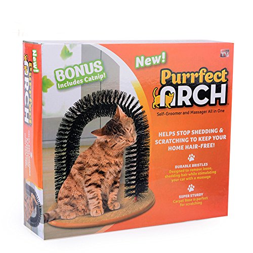 BUYTER Masaje para gatos Rascarse el picor Kitty Herramientas para el cabello Cuidado de la belleza Cepillo Arco de cerdas