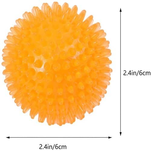 CABLEPELADO Pelota para Perros Erizo con Sonido 6 cm Azul