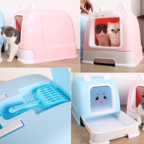 Caja de arena para gatos Manera portátil creativa de la manera gato automático del retrete del cubo de basura del animal doméstico del retrete del gato con el retrete del gato de la litera del gato de