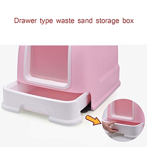 Caja de arena para gatos Manera portátil creativa de la manera gato automático del retrete del cubo de basura del animal doméstico del retrete del gato con el retrete del gato de la litera del gato de