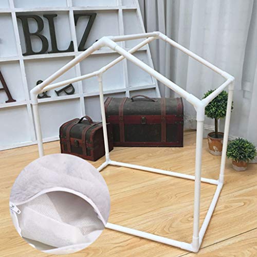 Cama de lujo para mascotas, cachorros, princesas, casa para cama lavable, para mascotas, gatos, cama interior, cojín para perros pequeños y medianos (color: rosa, tamaño: L)