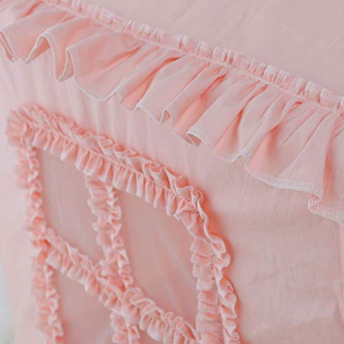 Cama de lujo para mascotas, cachorros, princesas, casa para cama lavable, para mascotas, gatos, cama interior, cojín para perros pequeños y medianos (color: rosa, tamaño: L)