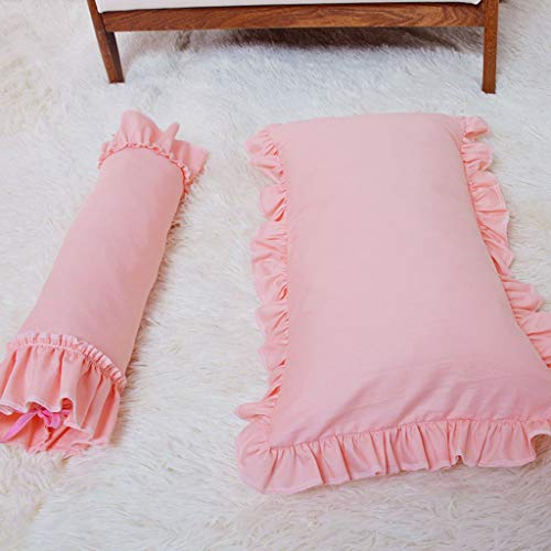 Cama de lujo para mascotas, cachorros, princesas, casa para cama lavable, para mascotas, gatos, cama interior, cojín para perros pequeños y medianos (color: rosa, tamaño: L)