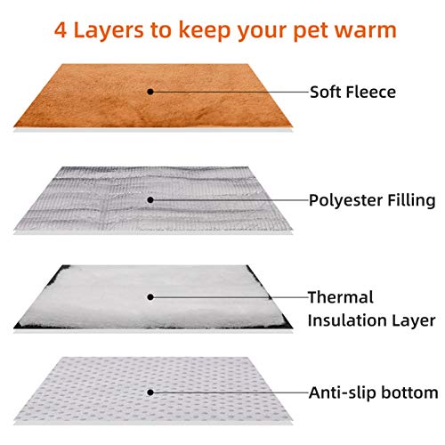 Cama para perros, manta térmica para mascotas, cama para gatos, manta térmica para mascotas, almohadillas autocalentables para mascotas para gatos, conejos, perros, mascotas envejecidas y con artritis