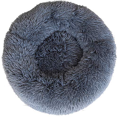 Cama Perro Gato Camas para Perros Pequeños Cama para Mascotas para Gatos Cama Redonda de Felpa (40 cm)