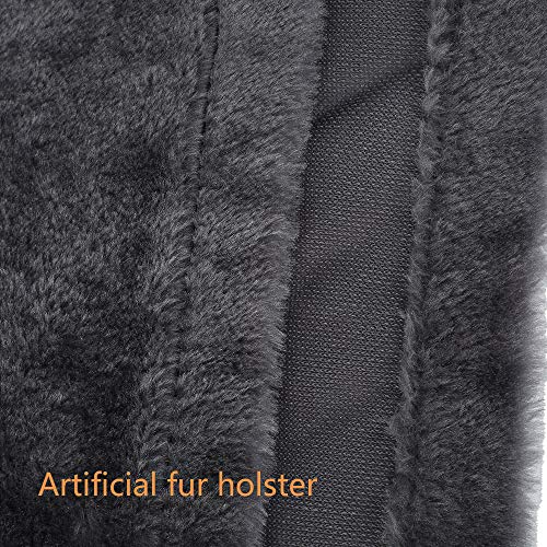 Cama Radiador para Gatos Lavable Extraíble Peluche con Estructura Metal Cama Gato Radiador Grande 46x30x25cm Cama para Radiador para Gatitos Cachorros Mascotas Pequeñas Cabe 5 Kg (Gris)