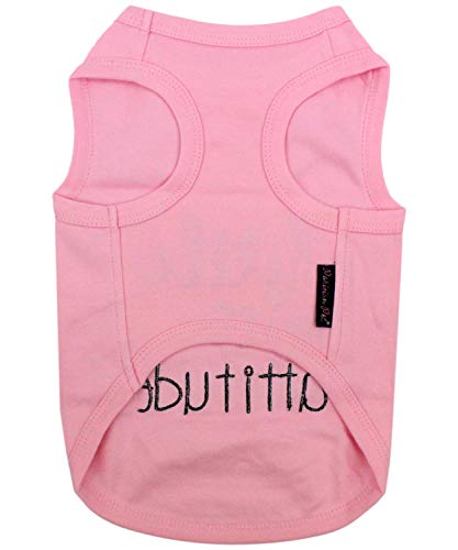 Camisas para mascotas parisinas divertidas para perros y gatos con precaución no puede controlar mi lamer, yo trabajo fuera, pequeño monstruo, WTF, Little Miss Attitude (Little Miss Attitude, XXS)