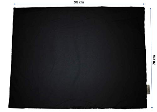 Campo magnético Matte para perros, campo magnético Terapia, campo magnético – , terapia – Manta, perros, cama para perros, codera displasia, edad debilidad u.s.w. 98 cm x 70 cm en antracita/negro.