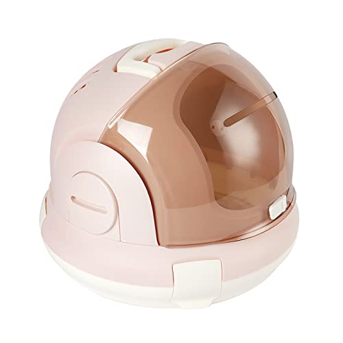 Cápsula De Espacio para Mascotas Bolsa Multifuncional Bolsa De Arena para Gatos Portátil Bolsa para Perros Ventilación Móvil para Mascotas Y Baño De Viaje Transpirable para Gatos,Dorado Mochila Gato