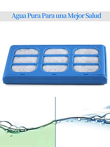 Cartuchos de Filtro de Repuestoo Agua, Fuente para Gatos Filtros , Cartuchos de Filtro, Filtro para Gato Perros, Filtro de Repuesto para Fuente de Agua Potable para Perros y Gatos Cat Dog 12 Piezas