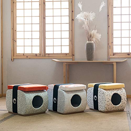 Casetas y condominios para gatos Gato Cueva Del Gato Nido Cuatro Estaciones Universal Cerrado Casa Del Gato Del Gato Del Sushi De Heces Suministros Nido De Animal Doméstico Del Gato Animal House Otoma
