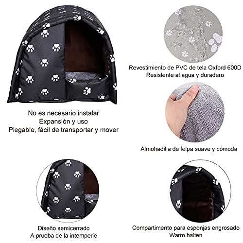 Casitas Para Gatos Exterior, Waterproof and Warm, Casa Para Gatos Exterior, Cama Para Gatos Y Perros, Caseta Perros Exterior, Cama Gato Cueva, Cálido Refugio Para Gatos Callejeros
