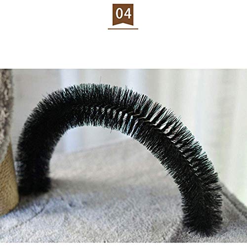 Cat Tree Sisal Scratching Post Kitten Furniture Plush Condo Playhouse with Dangling Toys Cats Activity Centre(D)