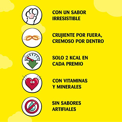 Catisfactions Premios para Gatos Sabor Salmón Maxipack (Pack de 4 x 180g)
