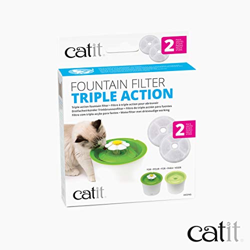 Catit Cartucho Triple Acción para Flower Fountain, 2 Unidades