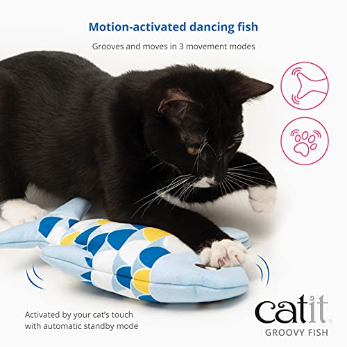 Catit Groovy Fish Juguete para Gatos, Rosa