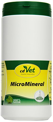 cdVet Naturprodukte MicroMineral Hund & Katze 1 kg - Suministro Natural de micronutrientes - órganos de desintoxicación de Alivio - Equilibrio Mineral - metabolismo - Capa - protección de vitaminas -