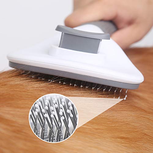 Cepillo Gato Cepillo Perro,Autolimpiante Cepillos de Aseo para Mascotas Peine de Masaje,Adecuado para Cepillos para Gatos de Pelo Corto y Cepillos para Perros de Pelo Largo
