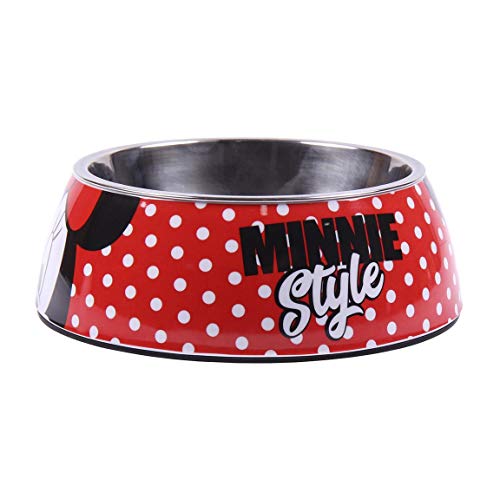 Cerdá - For Fan Pets, Comedero para Mascotas de Minnie Mouse - Licencia Oficial Disney, Multicolor, S