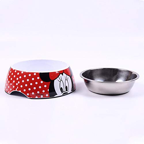 Cerdá - For Fan Pets, Comedero para Mascotas de Minnie Mouse - Licencia Oficial Disney, Multicolor, S