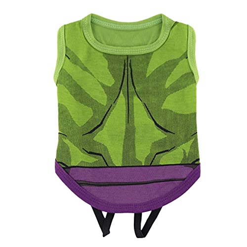 CERDÁ LIFE'S LITTLE MOMENTS - For Fan Pets, Camiseta para Perro de Hulk - Licencia Oficial Marvel, Verde