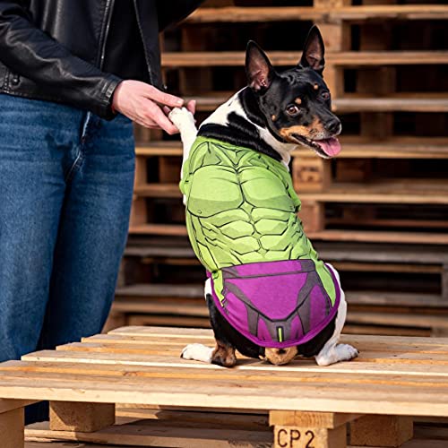 CERDÁ LIFE'S LITTLE MOMENTS - For Fan Pets, Camiseta para Perro de Hulk - Licencia Oficial Marvel, Verde